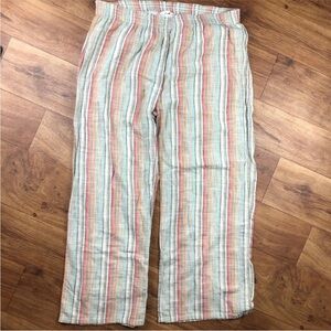 Krazy Kat Multicolor Striped Pull On Casual Pants